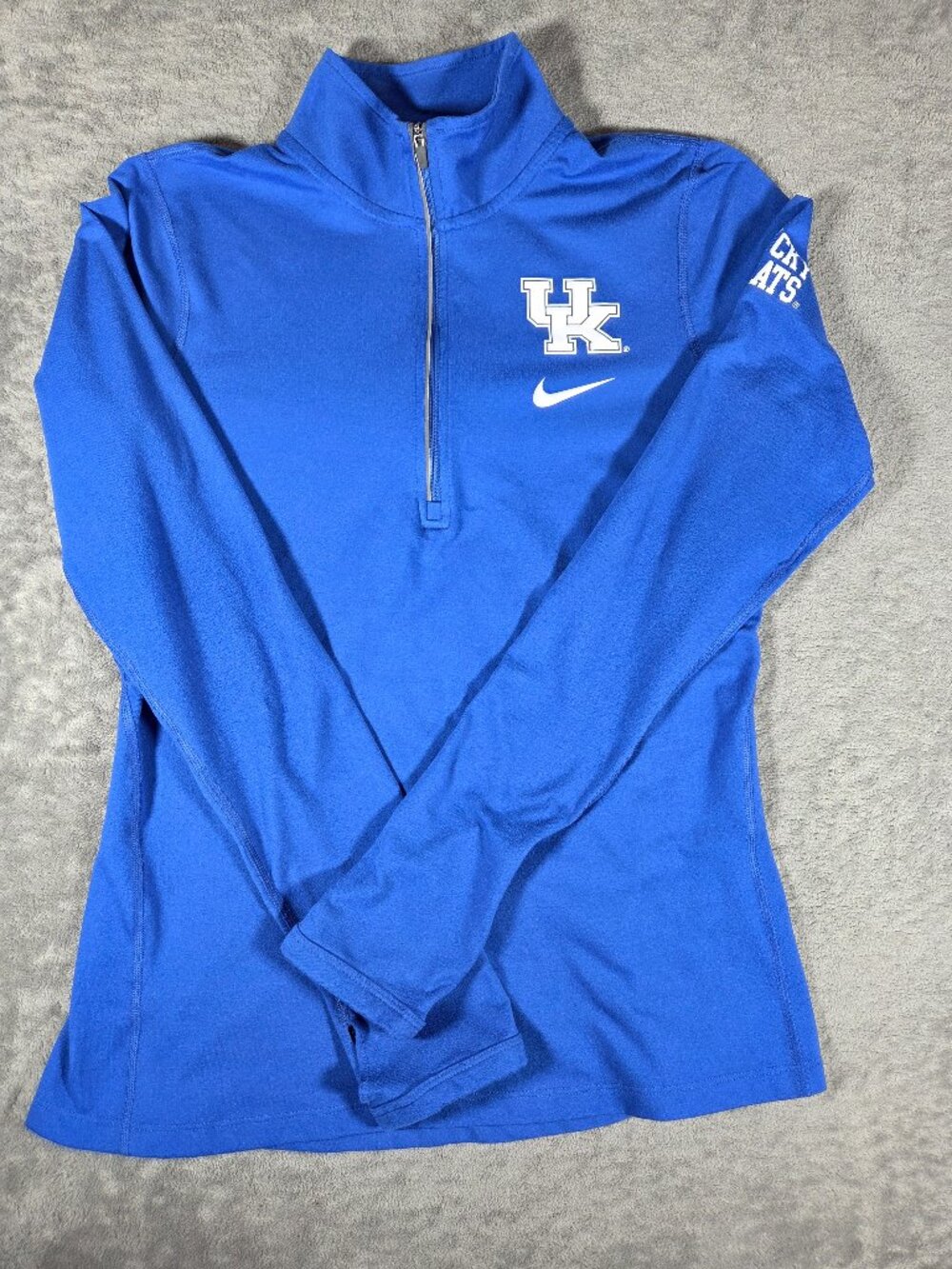 Nike Kentucky Wildcats Dri-Fit Quarter Zip Pullover Blue Size M